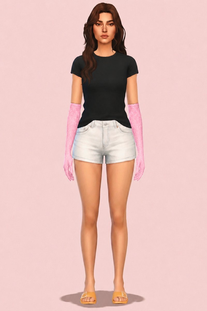 Dreamy Day Gloves custom content (CC) for Sims 4 by trillyke