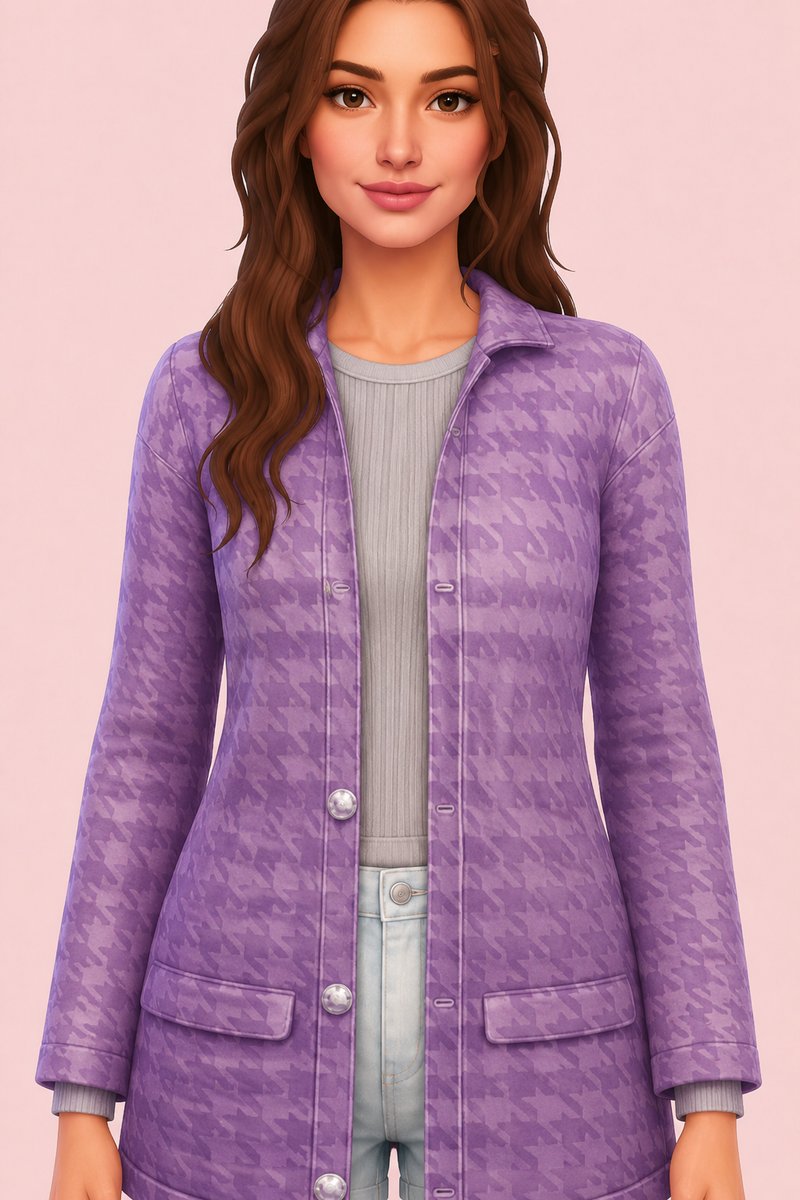 Misty Blazer Coat custom content (CC) for Sims 4 by trillyke
