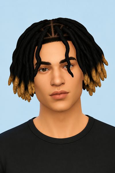 Twist Out Locs custom content (CC) for Sims 4 by khadijah551