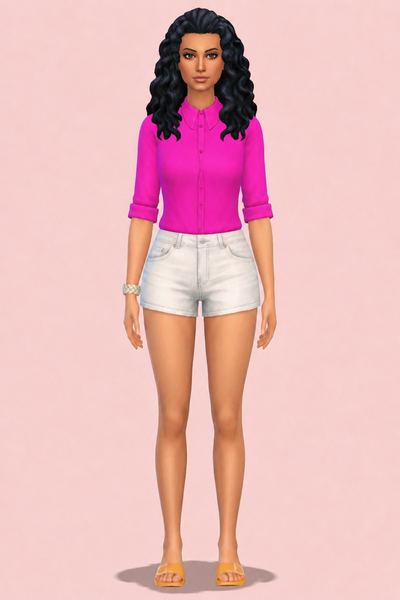 Female Curly Hair Pack - Sims 4 MAXIS MATCH CC custom content (CC) for Sims 4 by kiarazurk