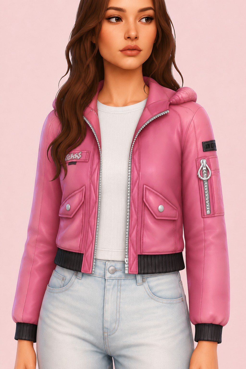 Bad Chemical Jacket custom content (CC) for Sims 4 by trillyke