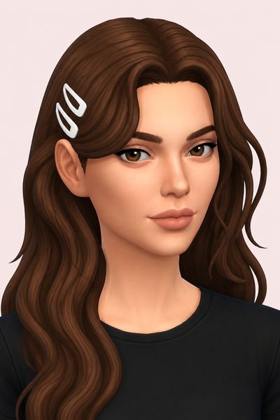Sakura Hair Clip Acc custom content (CC) for Sims 4 by aharris00britney