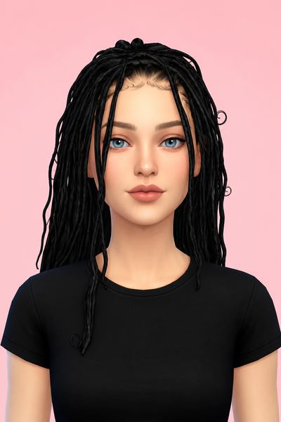 IMANI HAIRSTYLE custom content (CC) for Sims 4 by BadddieSims