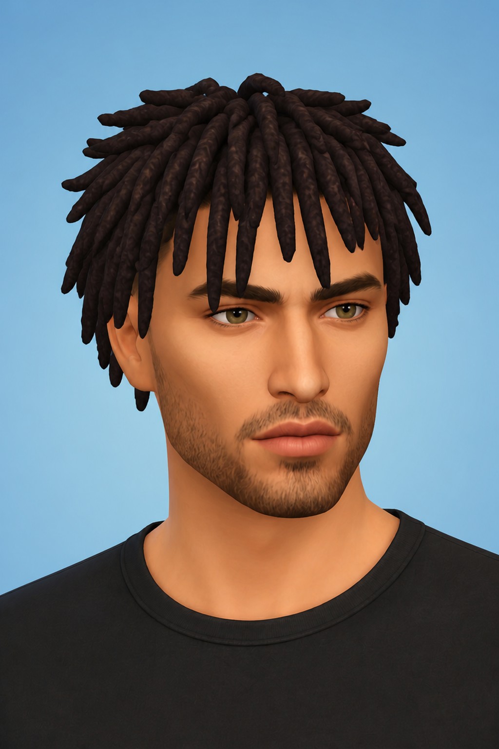 TAPER LOCS custom content (CC) for Sims 4 by khadijah551