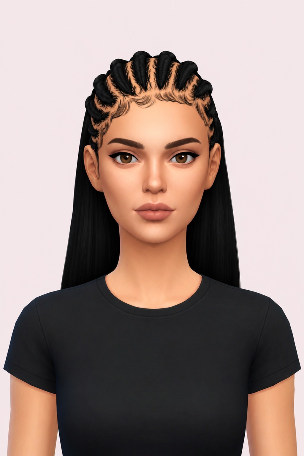 JENNIFER HAIRSTYLE custom content (CC) for Sims 4 by BadddieSims
