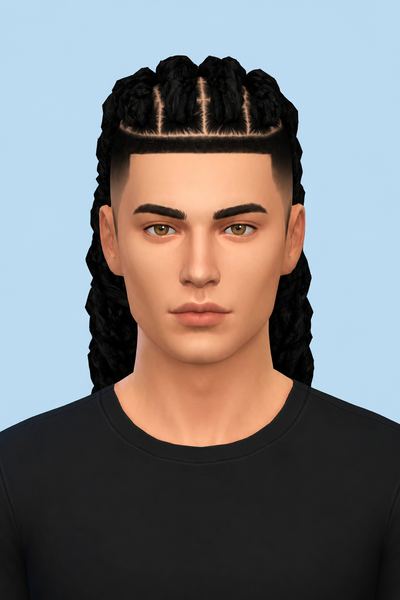 DREAD ENVY HAIR custom content (CC) for Sims 4 by BadddieSims