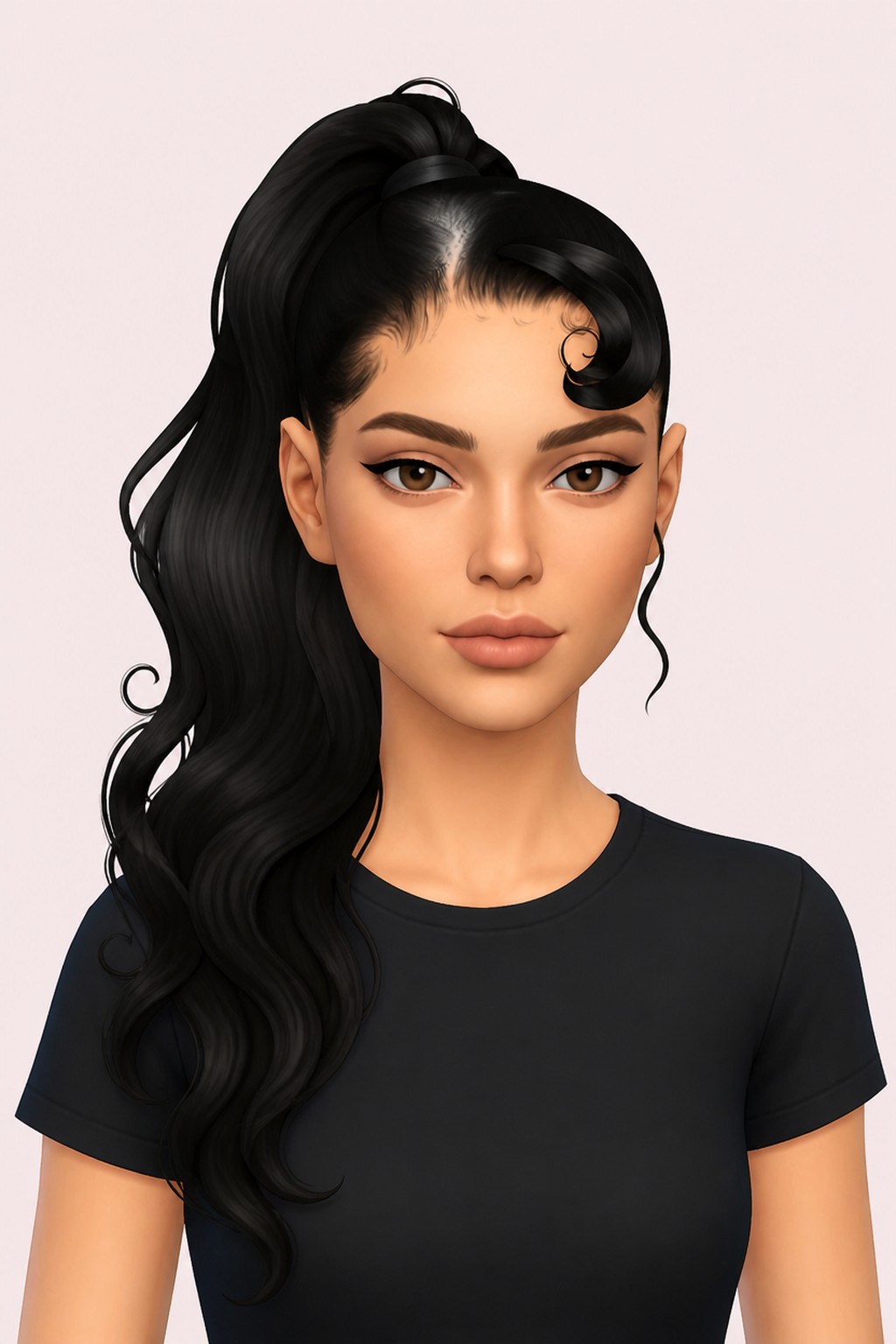 KAZY HAIRSTYLE custom content (CC) for Sims 4 by BadddieSims