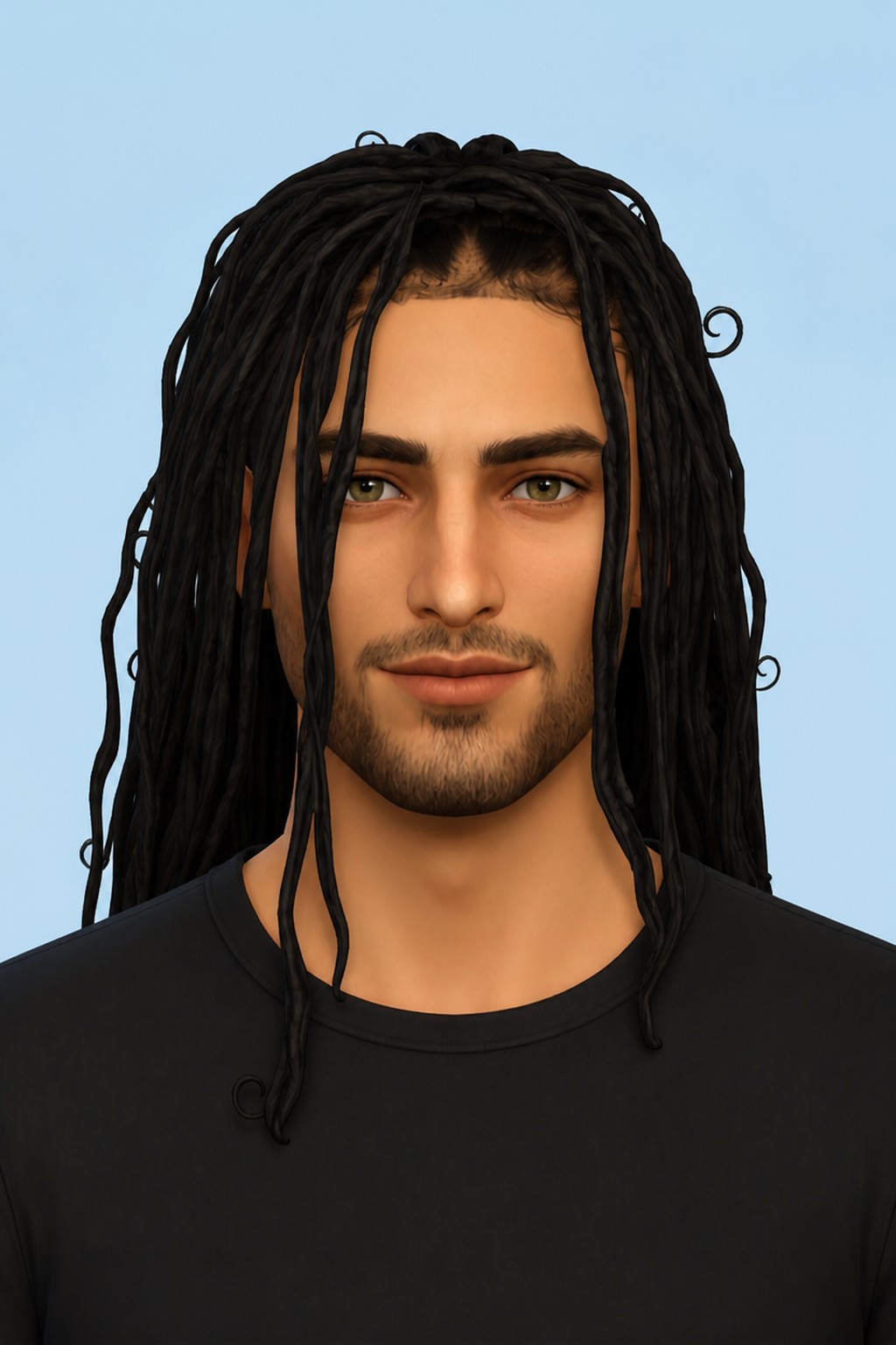 IMAN HAIRSTYLE custom content (CC) for Sims 4 by BadddieSims