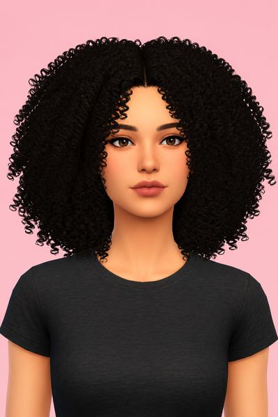 NEA HAIRSTYLE CHILD VERSION custom content (CC) for Sims 4 by BadddieSims