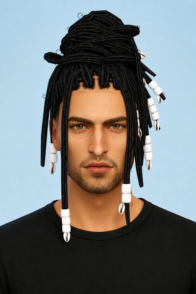 ISMA HAIRSTYLE custom content (CC) for Sims 4 by BadddieSims