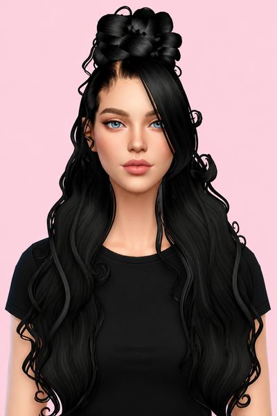 BEY HAIRSTYLE custom content (CC) for Sims 4 by BadddieSims