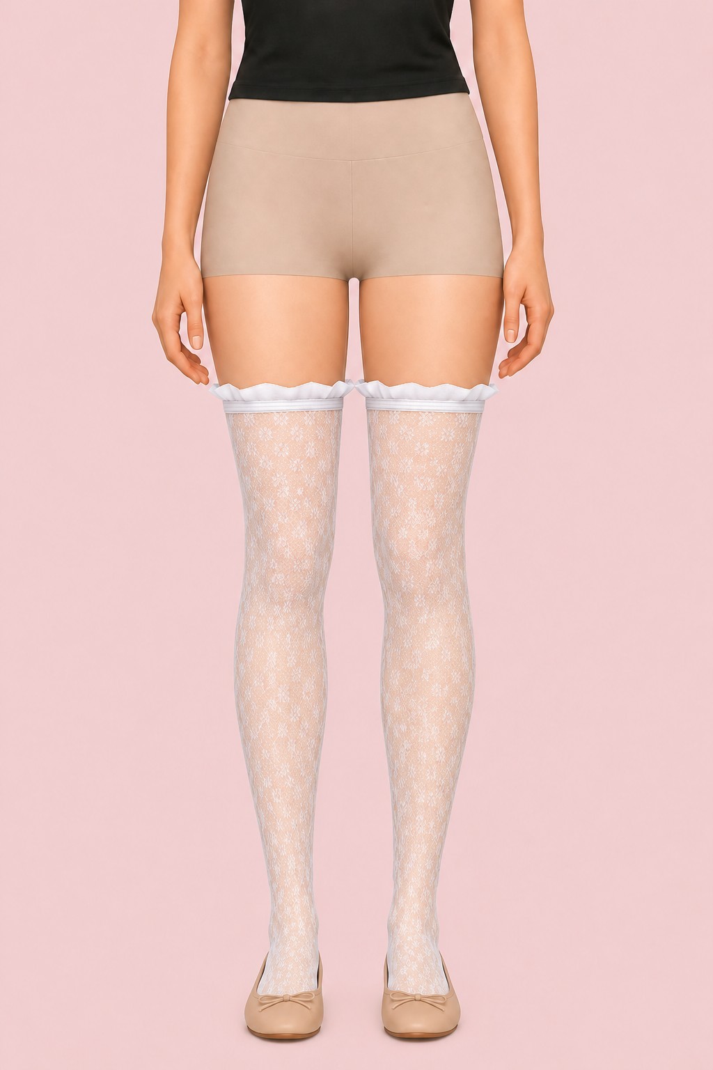 Angel Eyes Frilly Lace Socks custom content (CC) for Sims 4 by trillyke