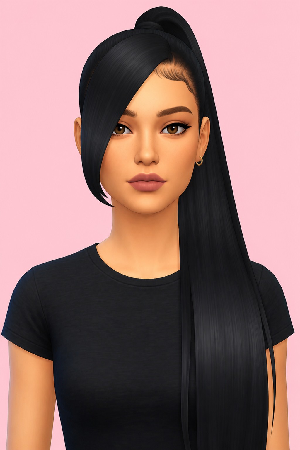 GWEN HAIRSTYLE custom content (CC) for Sims 4 by BadddieSims