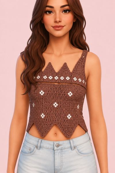 Bubble Crochet Top