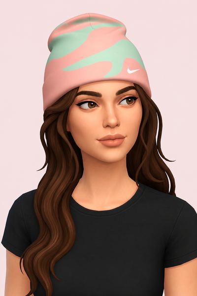 Nike Track Beanie custom content (CC) for Sims 4 by u16475811