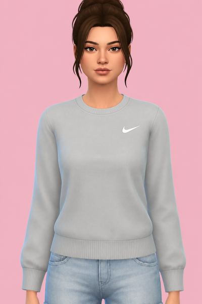 Nike Sweatshirt custom content (CC) for Sims 4 by shunga