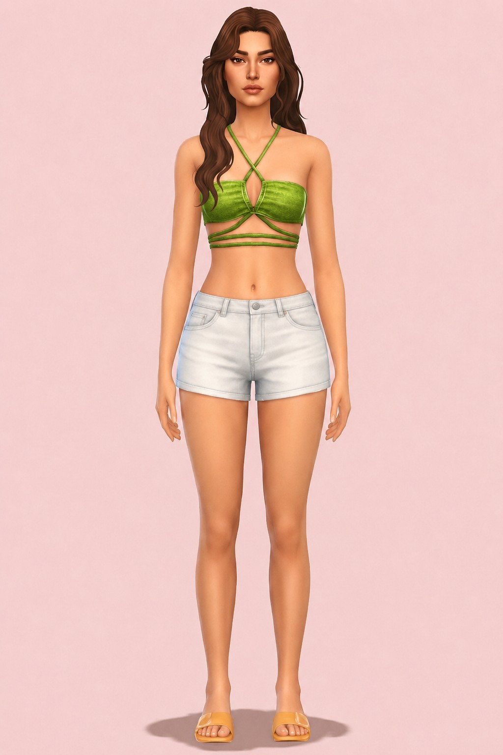Eternal Sunshine Bikini Top custom content (CC) for Sims 4 by trillyke