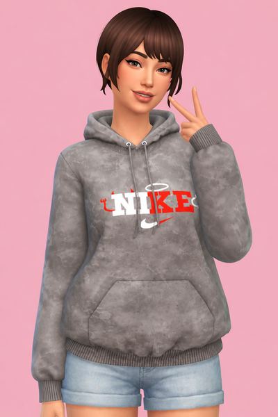 Nike Angel devil custom content (CC) for Sims 4 by babyetears