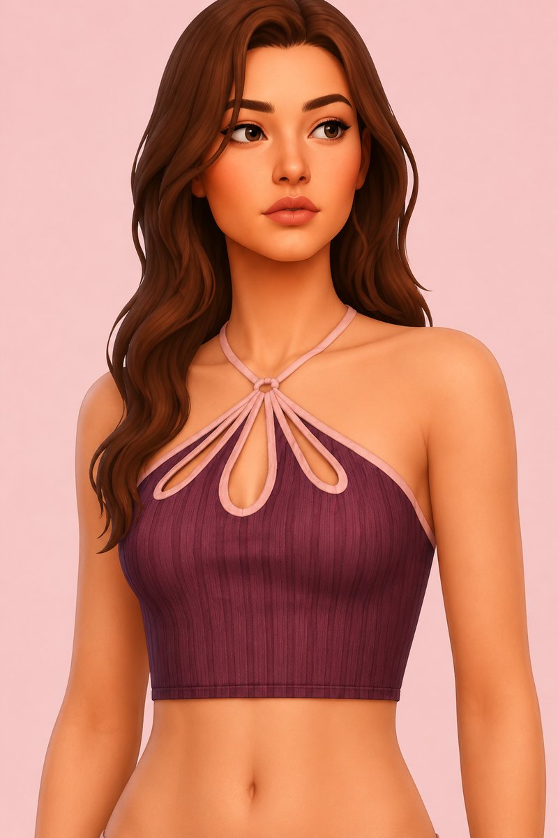 Yogurt Shake Top custom content (CC) for Sims 4 by trillyke