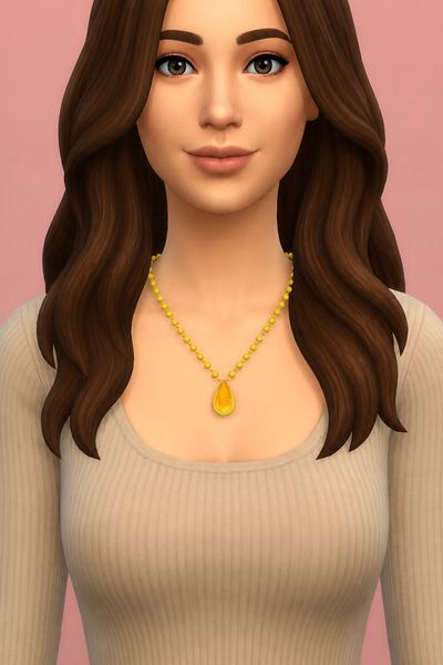 Princess Sailor Necklace custom content (CC) for Sims 4 by Silvermoonsims4