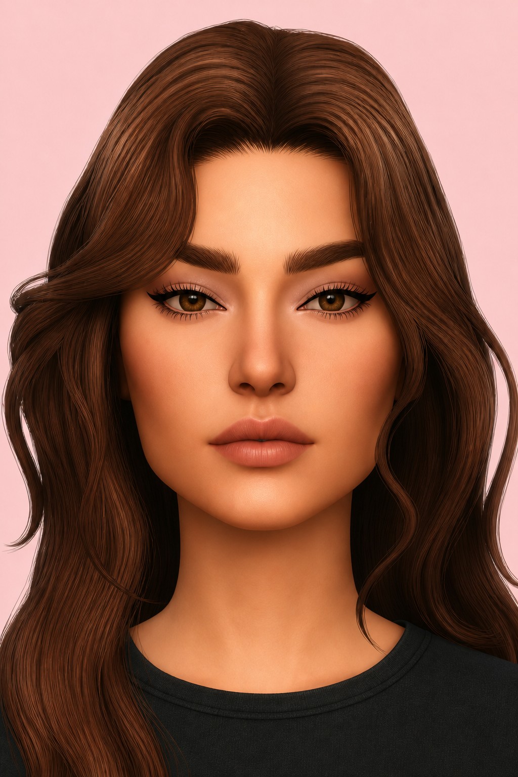 Nana Eyeliner custom content (CC) for Sims 4 by trillyke