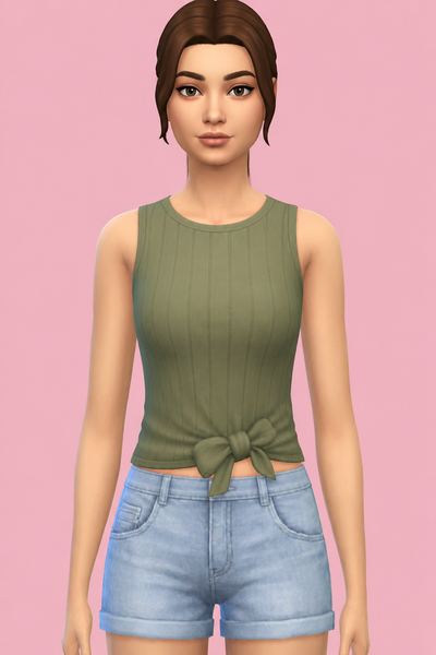(FFK) Bow Tank custom content (CC) for Sims 4 by casteru