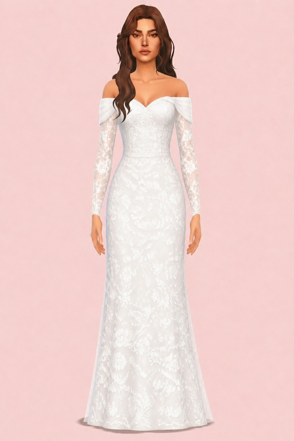 Rosalind Dress custom content (CC) for Sims 4 by serenitycc