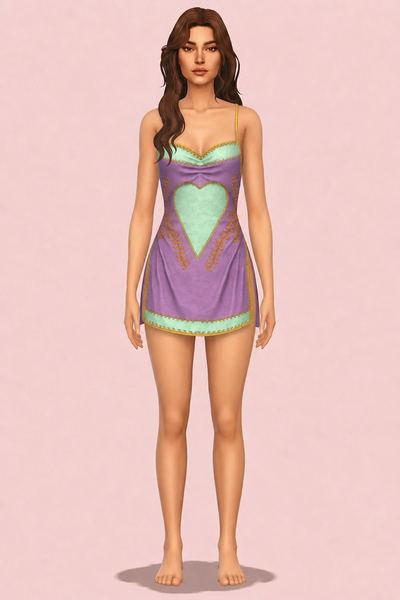 Shipwreck dress custom content (CC) for Sims 4 by Belaloallure1