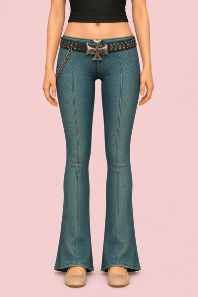 Love Like Fire Denim Pants custom content (CC) for Sims 4 by Belaloallure1