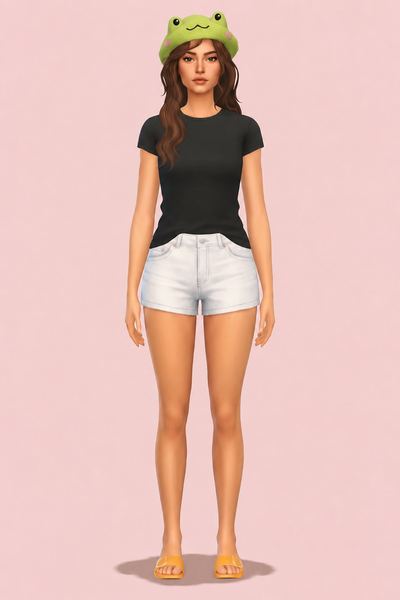 Cherish Beret custom content (CC) for Sims 4 by trillyke
