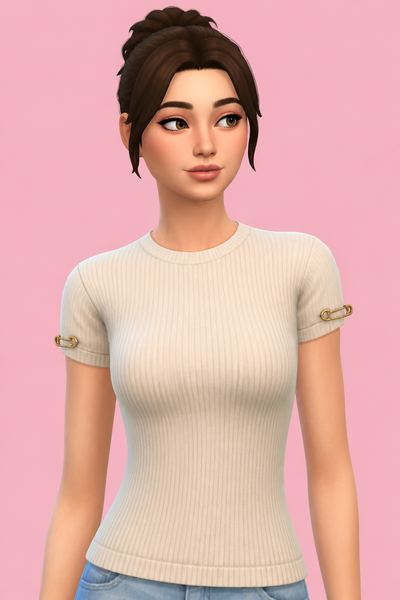 Safety Pin Knit custom content (CC) for Sims 4 by RIMINGs