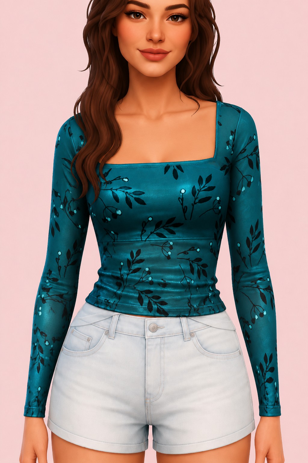 Lovestruck Top custom content (CC) for Sims 4 by trillyke