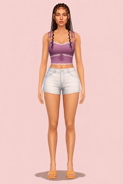 BRAIDS & CURLS - Tobi custom content (CC) for Sims 4 by daylifesims