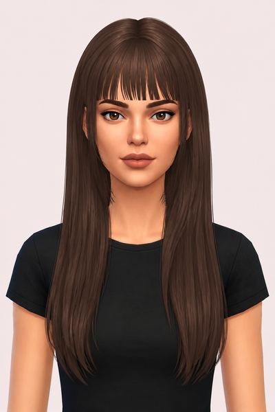 HAIR N27 YUKI3 custom content (CC) for Sims 4 by JINOSIMS