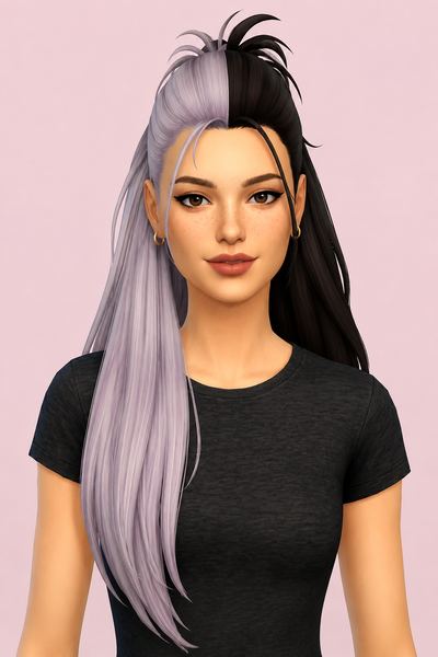 Monster High Clawdeen Hair custom content (CC) for Sims 4 by daylifesims