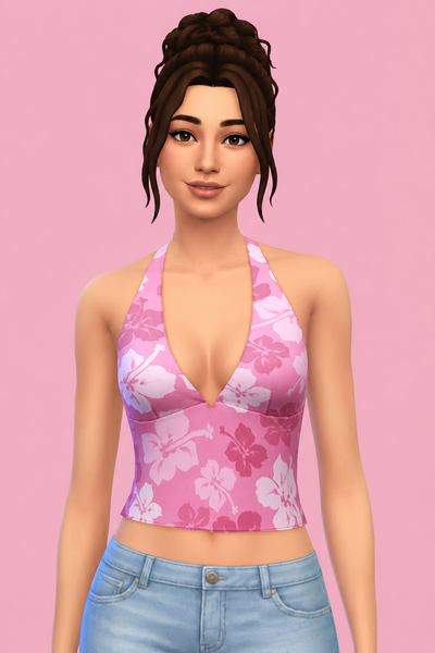 Brianna Top custom content (CC) for Sims 4 by arethabee