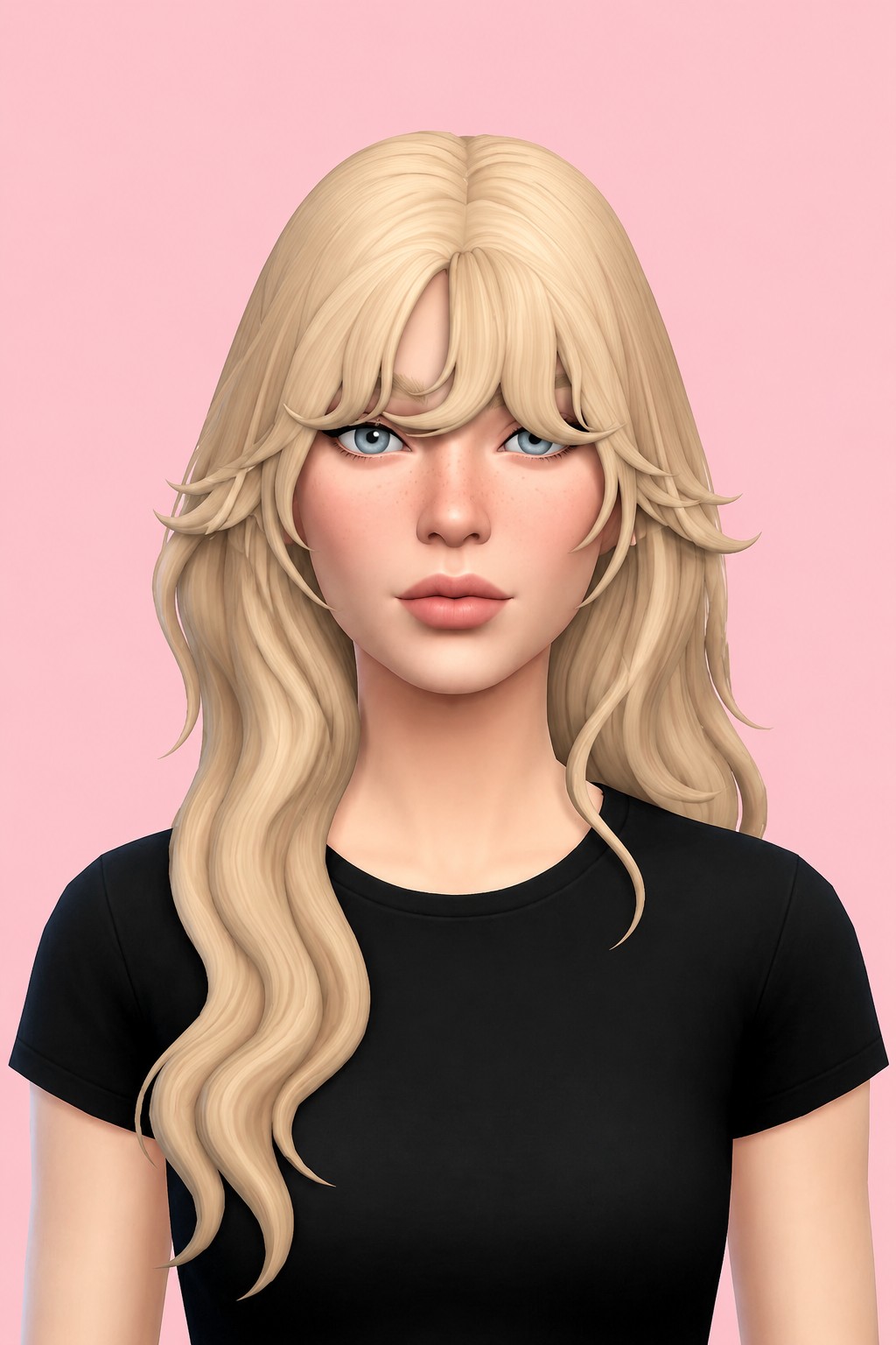 Alina Bangs custom content (CC) for Sims 4 by simmandy