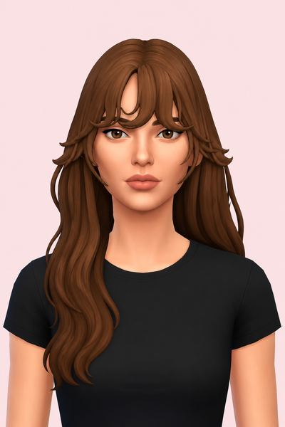 Mandy Bangs custom content (CC) for Sims 4 by simmandy