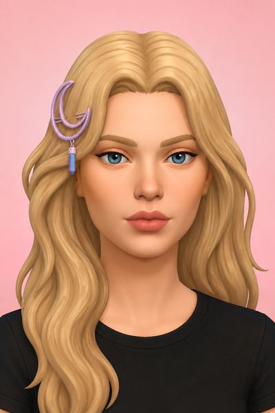 Moon Pin Acc custom content (CC) for Sims 4 by simmandy