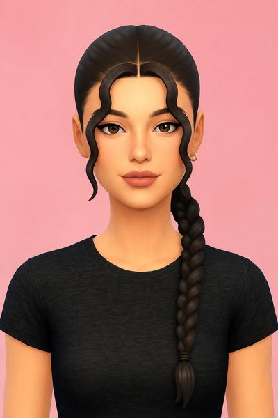 Kayla Hair Tie custom content (CC) for Sims 4 by TwistedCat