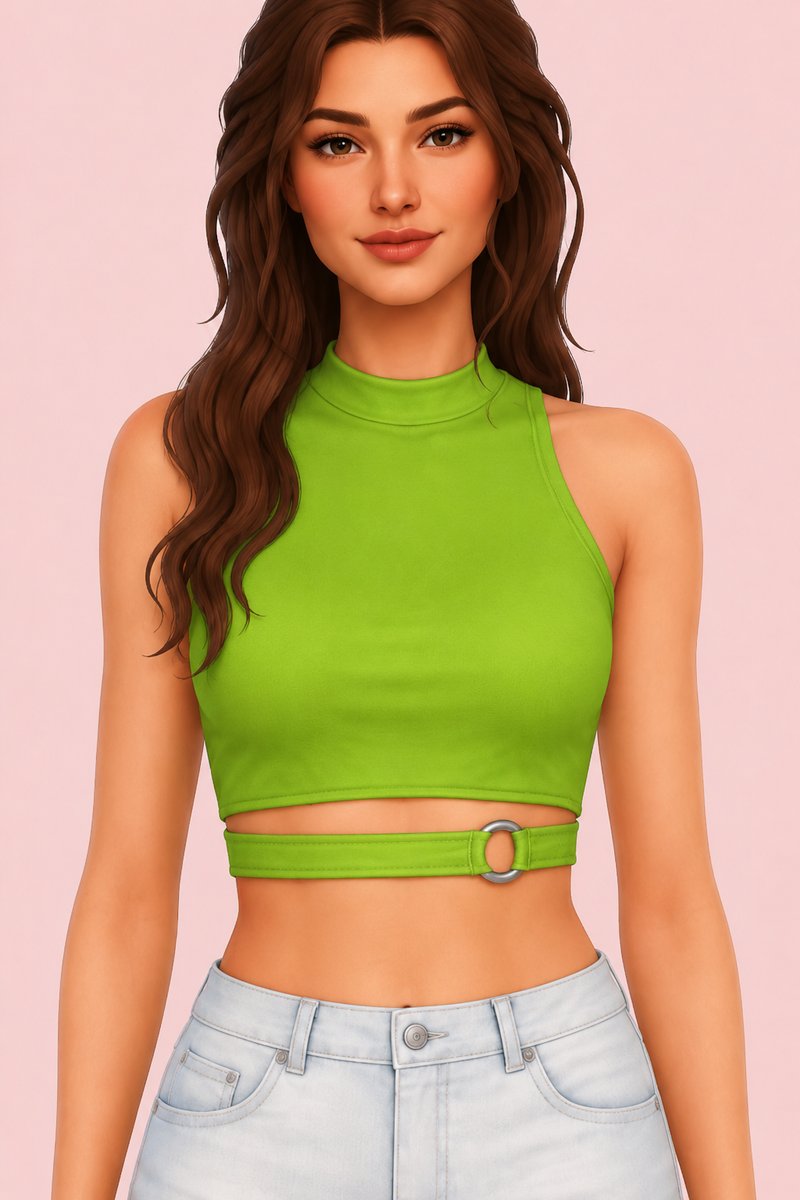 Baddie Top custom content (CC) for Sims 4 by trillyke