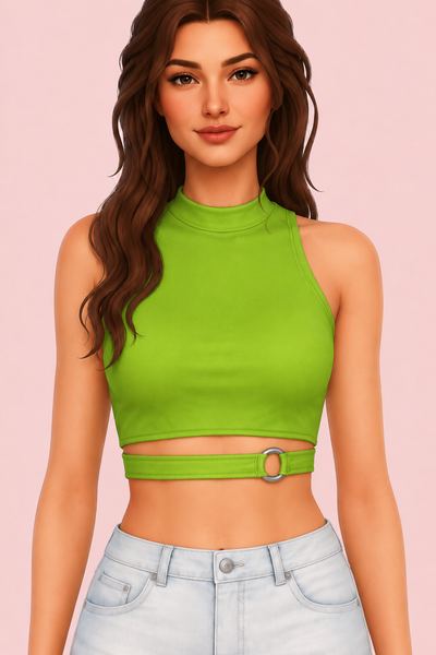 Baddie Top custom content (CC) for Sims 4 by trillyke
