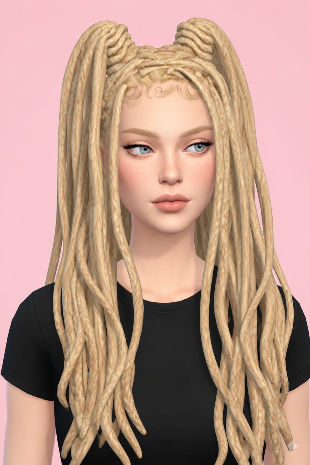ZAIVA HAIRSTYLE custom content (CC) for Sims 4 by BadddieSims