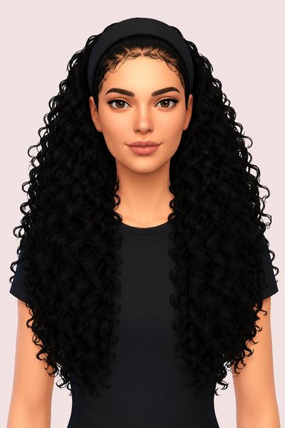 SELENA Hairstyle custom content (CC) for Sims 4 by BadddieSims
