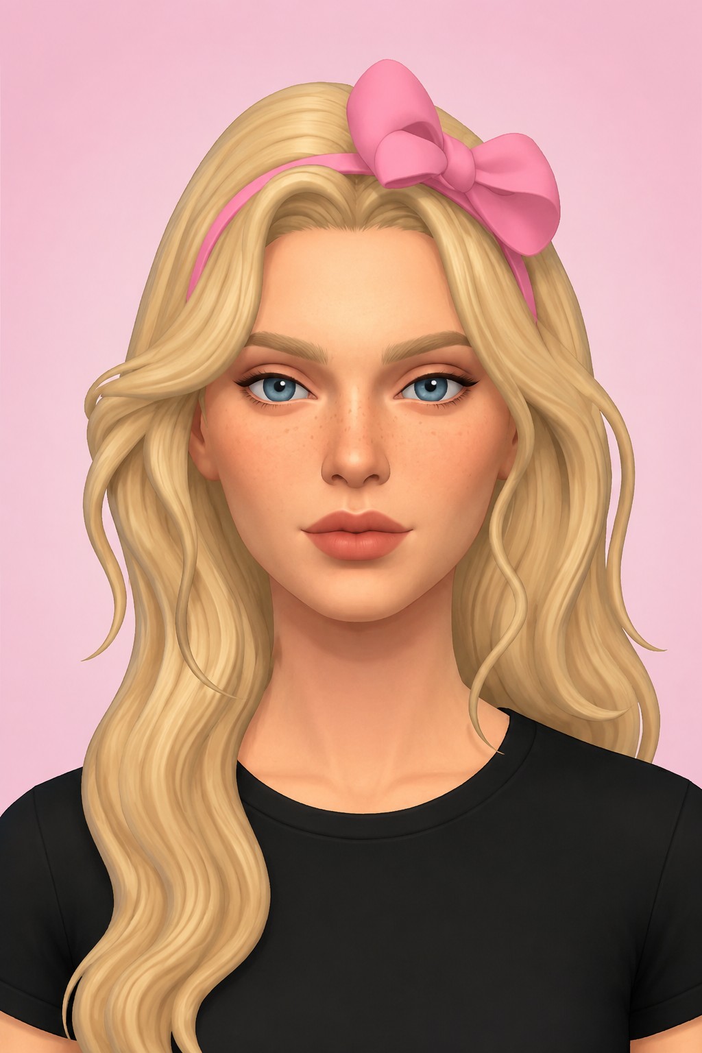 Mya Fro Headband custom content (CC) for Sims 4 by XxBlacksims