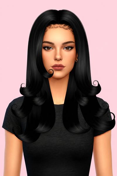 TEANA HAIRSTYLE custom content (CC) for Sims 4 by BadddieSims