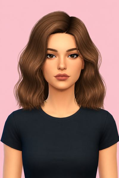 ANNIE HAIR custom content (CC) for Sims 4 by simpliciaty