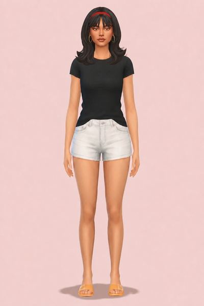 Gabrielle Hairstyle by simstrouble custom content (CC) for Sims 4 by simstrouble