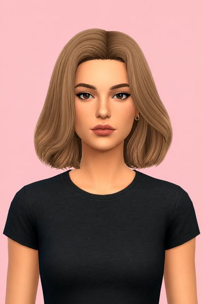 ELSA HAIR custom content (CC) for Sims 4 by simpliciaty