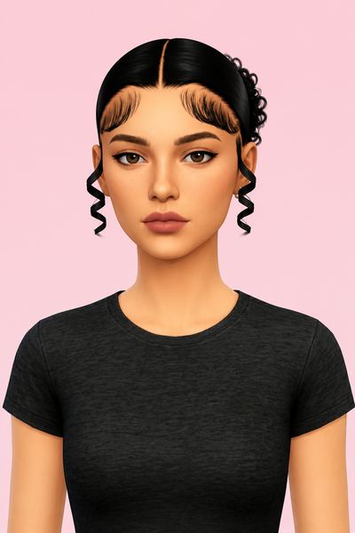"Nikita" Hairstyles custom content (CC) for Sims 4 by darkpink